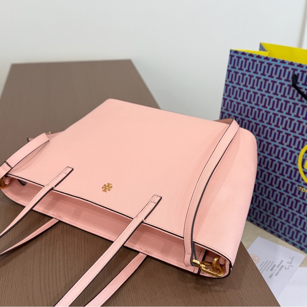 Tory Burch pink tote bag